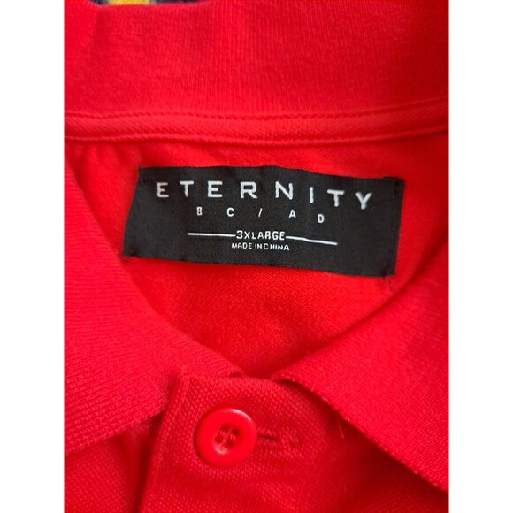 Eternity bc/ad Motor Sport Italy Italia Embroidered Green Red White Polo Sz 3XL - Picture 4 of 8